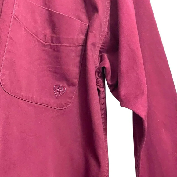 Ariat Button Up Long Sleeve Shirt Western Cowboy Size Medium - Picture 3 of 7